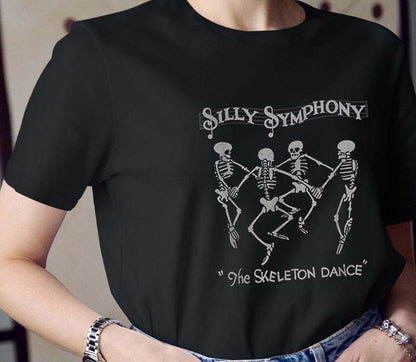 Silly Symphony The Skeleton Dance Vintage Skeleton Halloween Tee