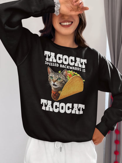 Tacocat Funny Cat Taco Shirt - Palindrome Cat Lover Tee