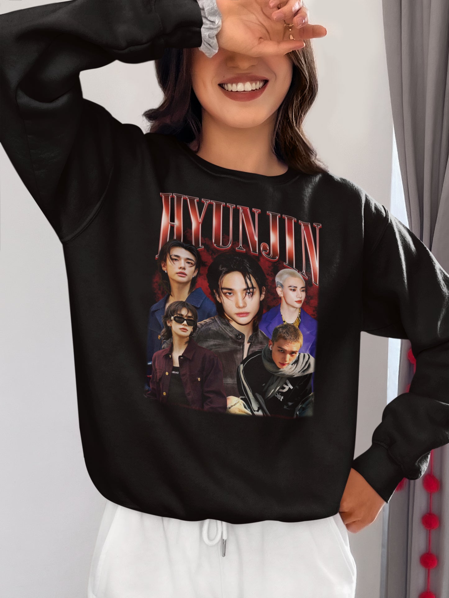 HYUNJIN K-POP Fan T-Shirt - Custom K-POP Group Design for HYUNJIN Fans, Unique Music Gift