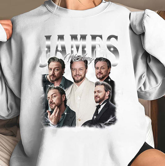 James McAvoy Photo Collage Black Hoodie for Fans