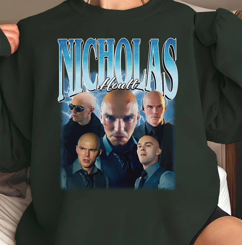 Nicholas Hoult Graphic Tee – Bold Multi-Pose Portrait Shirt for Fans