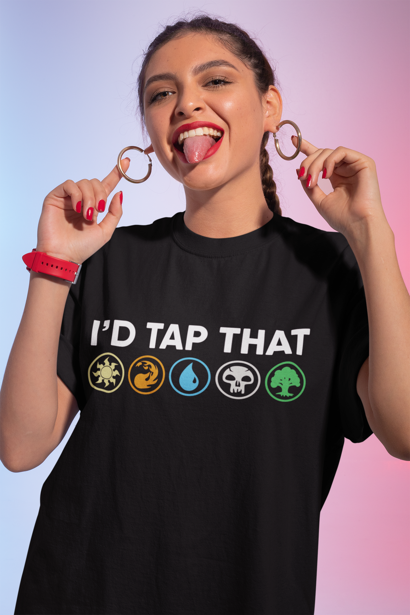 I'd Tap That Magic: The Gathering Mana Symbols Sweatshirt