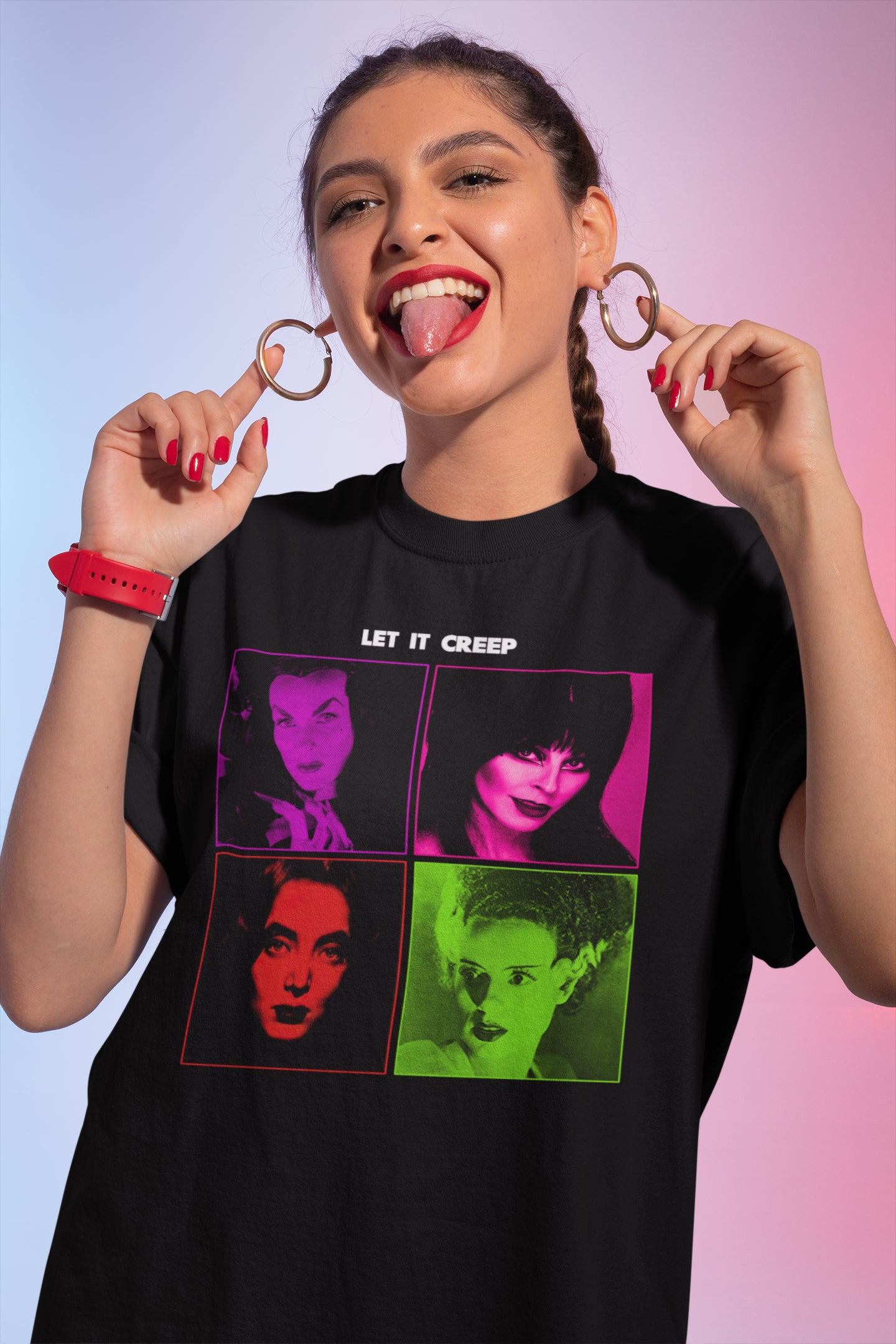 Let It Creep Vintage Horror Icon Sweatshirt