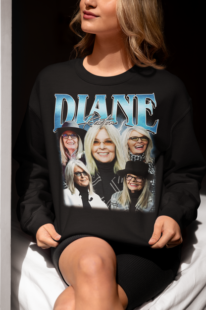 Diane Keaton Collage Graphic T-Shirt Vintage Style Fan Tee
