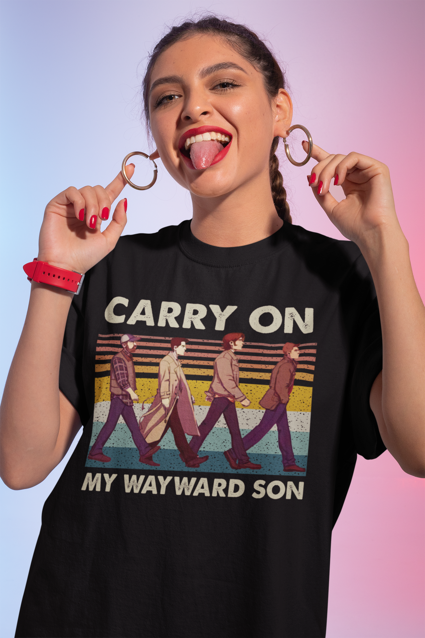 Carry On My Wayward Son Vintage Retro Sweatshirt