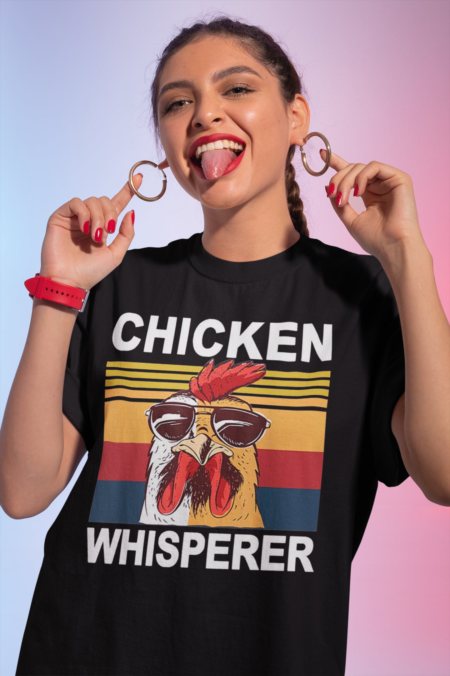 Chicken Whisperer Funny Vintage Style Pullover Sweatshirt