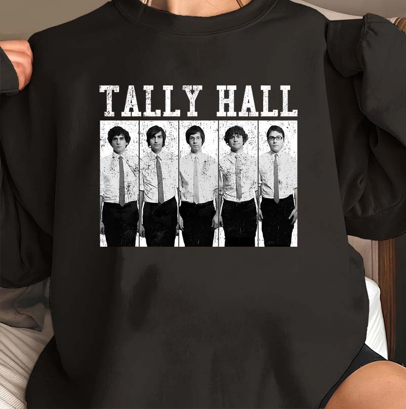 Tally Hall Retro Band Photo Hoodie - Vintage Style Music Sweatshirt