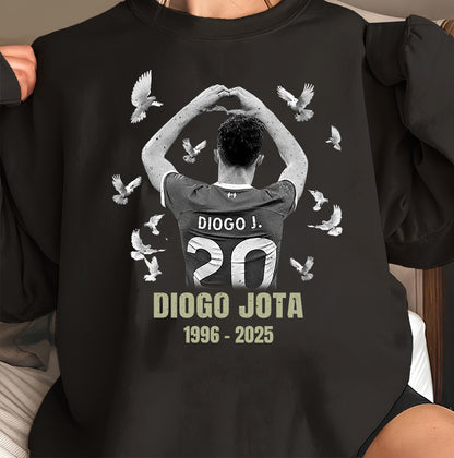 Memorial T-Shirt for Diogo Jota - 1996-2025 - Custom Football Tribute Tee