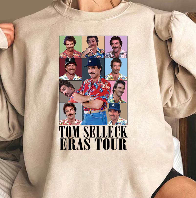 Tom Selleck Eras Tour Vintage Style Graphic Tee