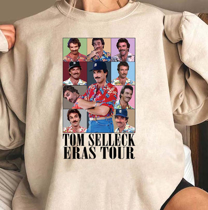 Tom Selleck Eras Tour Vintage Style Graphic Tee