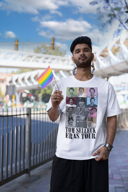 Tom Selleck Eras Tour T-Shirt Vintage Retro Style Tee