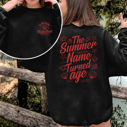 Custom Myrtle Beach Summer Birthday T-Shirts for Couples