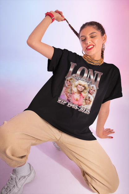 Loni Anderson RIP 1945-2025 Tribute Vintage Style T-Shirt