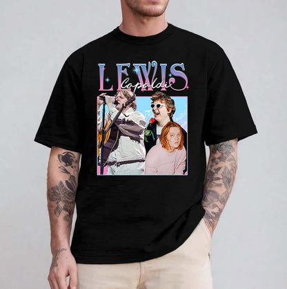 Lewis Capaldi Fan Art T-Shirt - Vintage Style Pop Music Tee