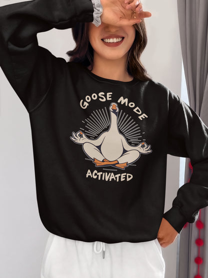 Goose Mode Activated Funny Zen Goose T-Shirt Relaxation Tee