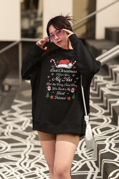 Last Christmas I Gave You My Ass Funny Xmas Graphic T-Shirt