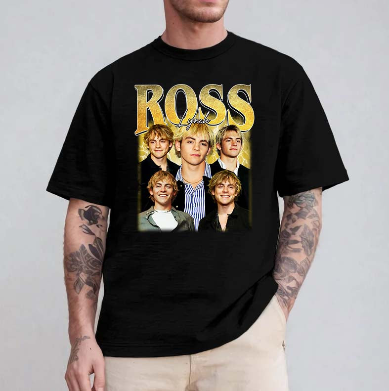 Ross Lynch Fan Art Graphic Tee - Vintage Style Music and Actor Shirt