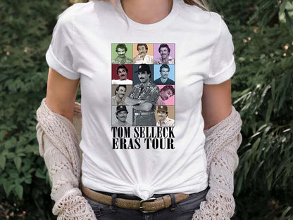 Tom Selleck Eras Tour Vintage Style Graphic T-Shirt