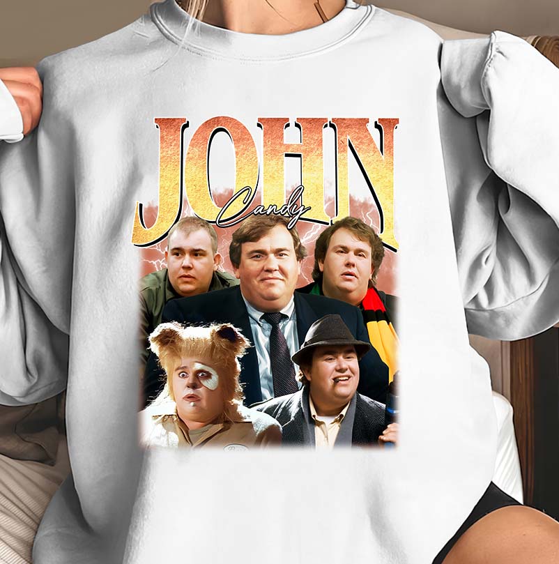 John Candy All Characters Retro Graphic Tee Unisex Movie Fan Shirt