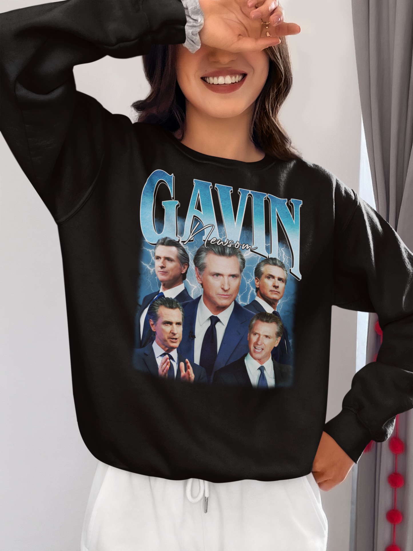 Gavin Newsom Political Graphic Tee – Bold Governor Portrait Shirt