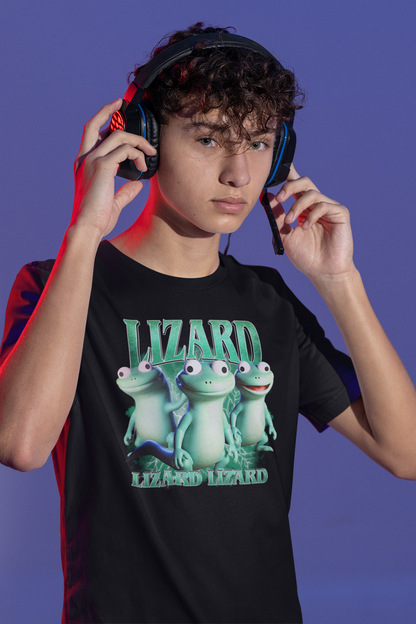 Lizard Cartoon Graphic Funny Cute Lizard Shirt for Animal Lovers