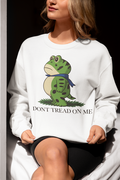Funny Frog Cartoon Dont Tread On Me Shirt Cute Frog Graphic Tee