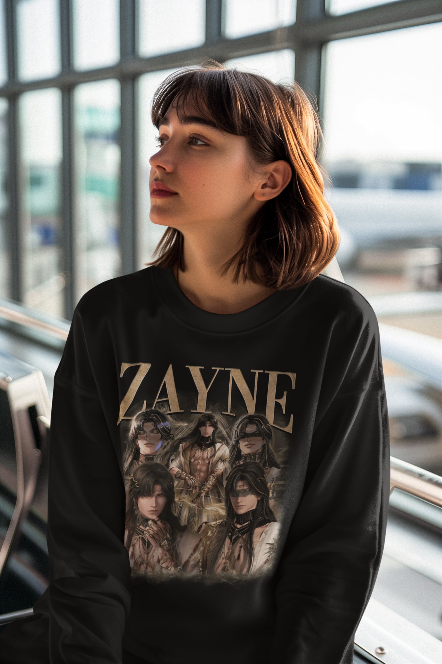 Zayne Anime Character Graphic Tee for Fans of Fantasy and Dark Aesthetic