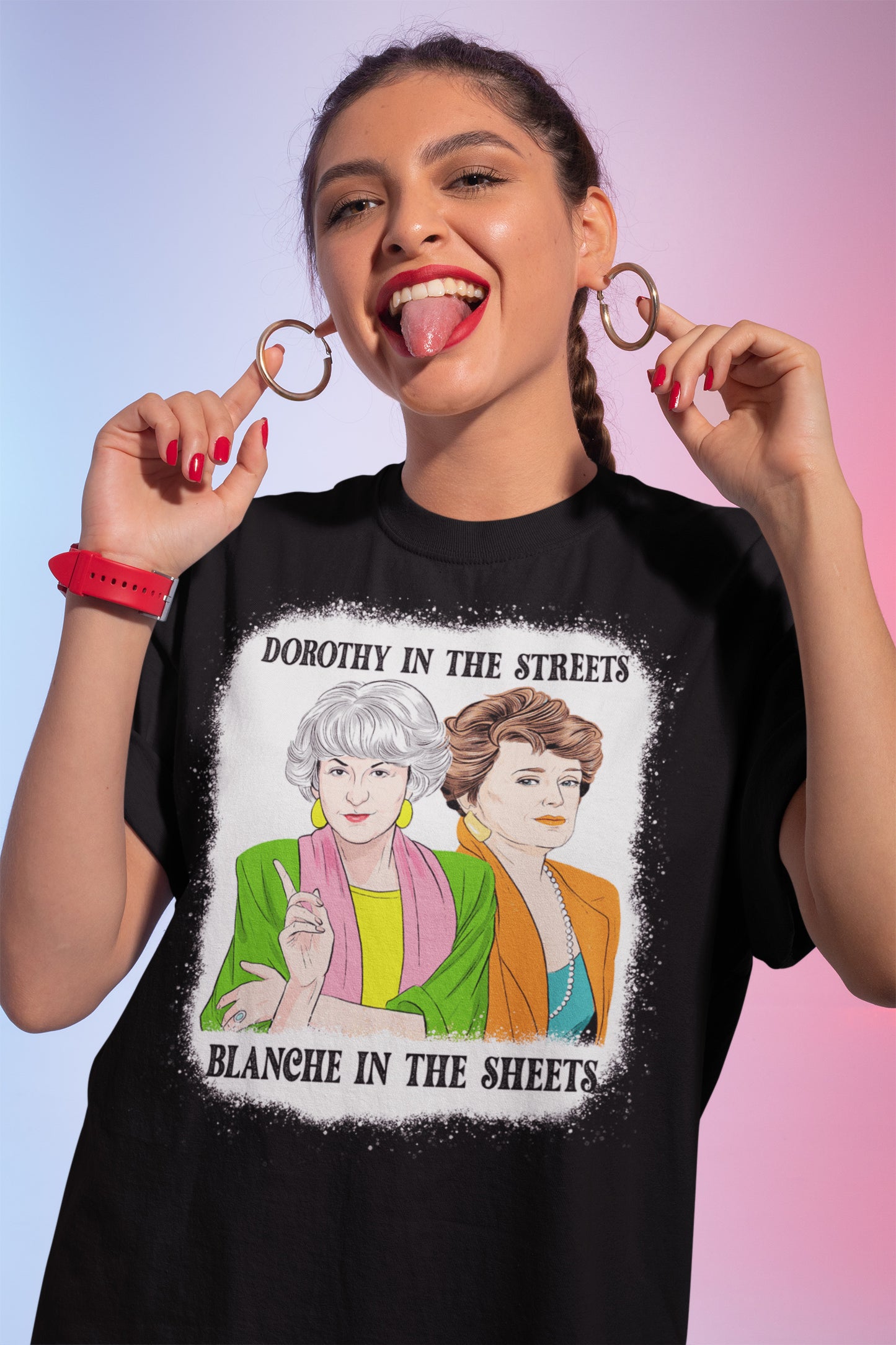 Golden Girls Sweatshirt - Dorothy in the Streets, Blanche in the Sheets Cozy Pullover