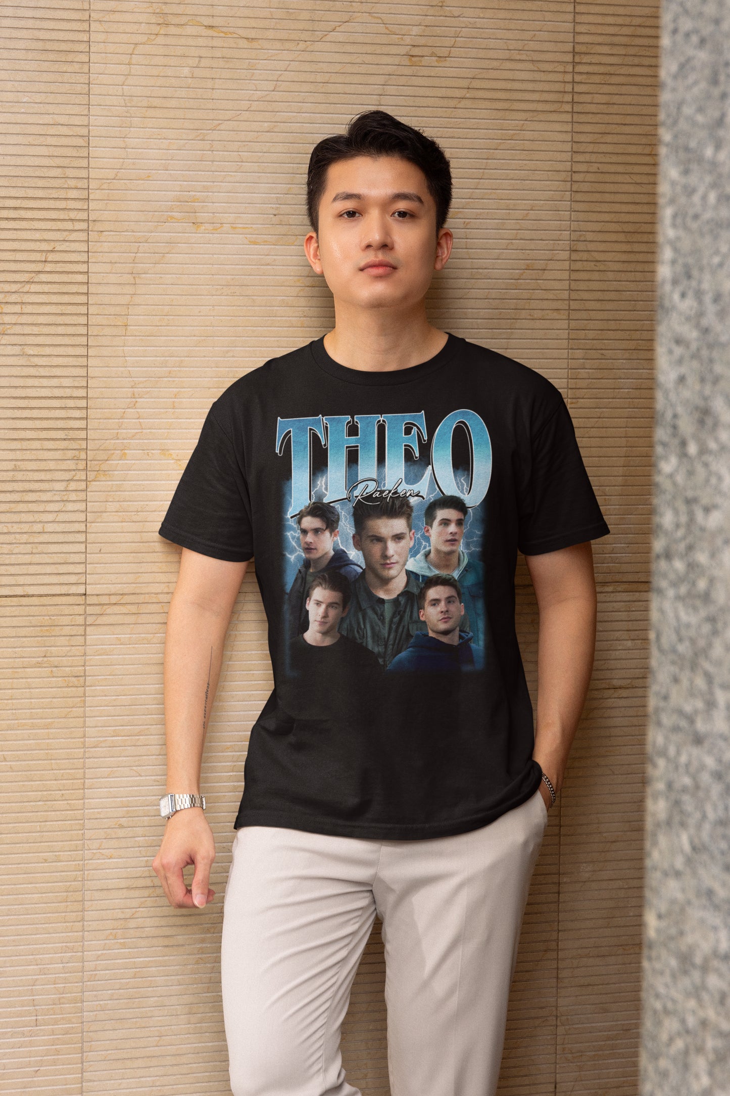 Theo Raeken Teen Wolf Hoodie with Character Collage