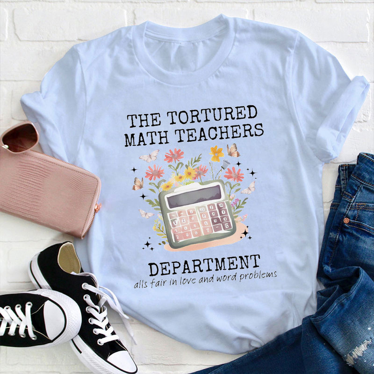 The Tortured Math Teachers Department T-Shirt - Funny Math Teacher Gift Tee