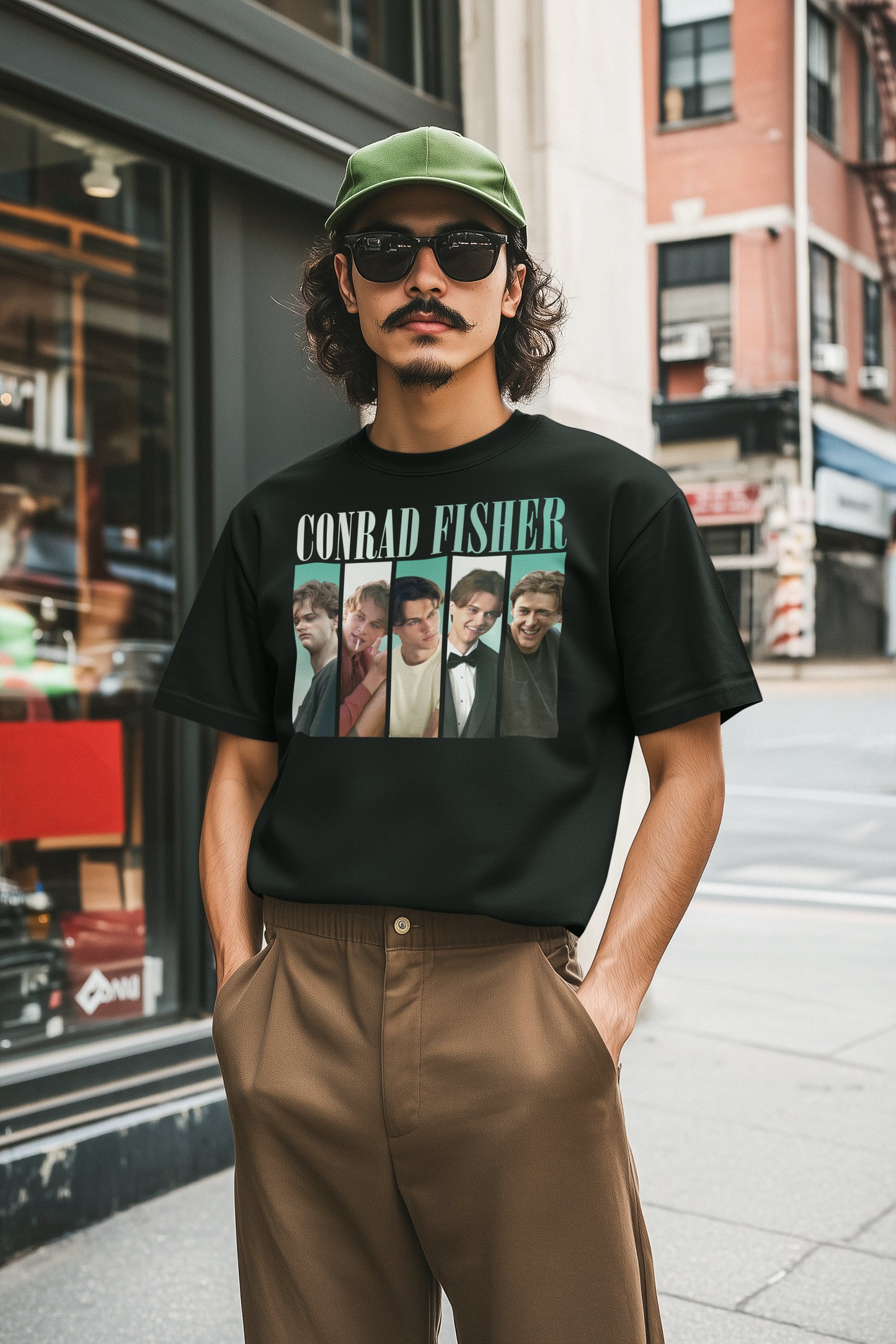 Conrad Fisher Collage Photo Hoodie | Retro Stylish Graphic Sweatshirt