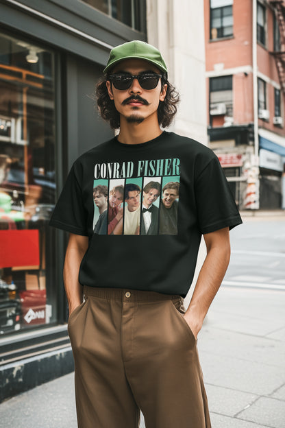 Conrad Fisher Collage Photo Hoodie | Retro Stylish Graphic Sweatshirt