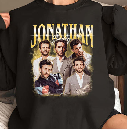 Jonathan Bailey Collage Hoodie - Stylish Fan Sweatshirt Gift