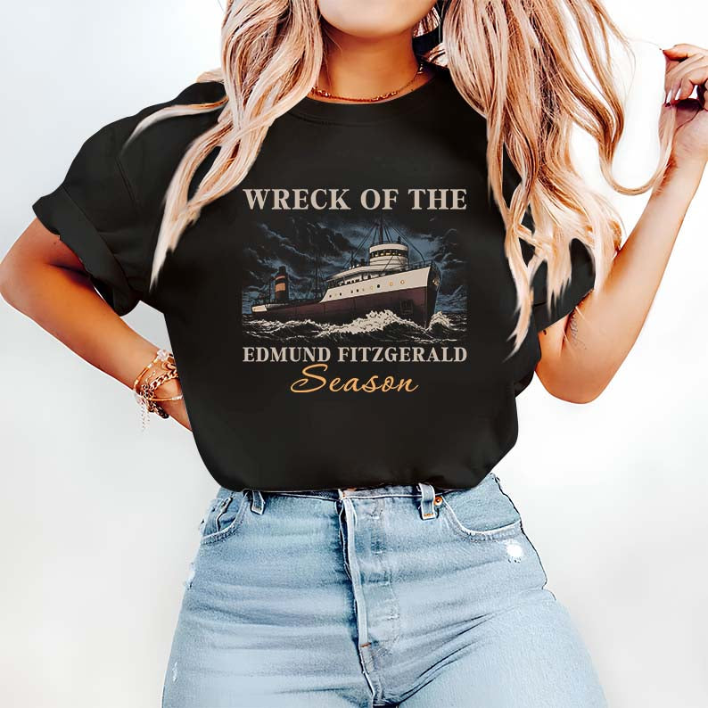 Wreck of the Edmund Fitzgerald Season Hoodie - Nautical Shipwreck Sweatshirt