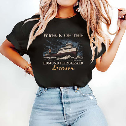 Wreck of the Edmund Fitzgerald Season Hoodie - Nautical Shipwreck Sweatshirt