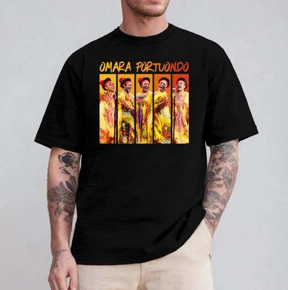 Omara Portuondo Colorful Portraits Graphic T-Shirt - Cuban Music Legend Tee