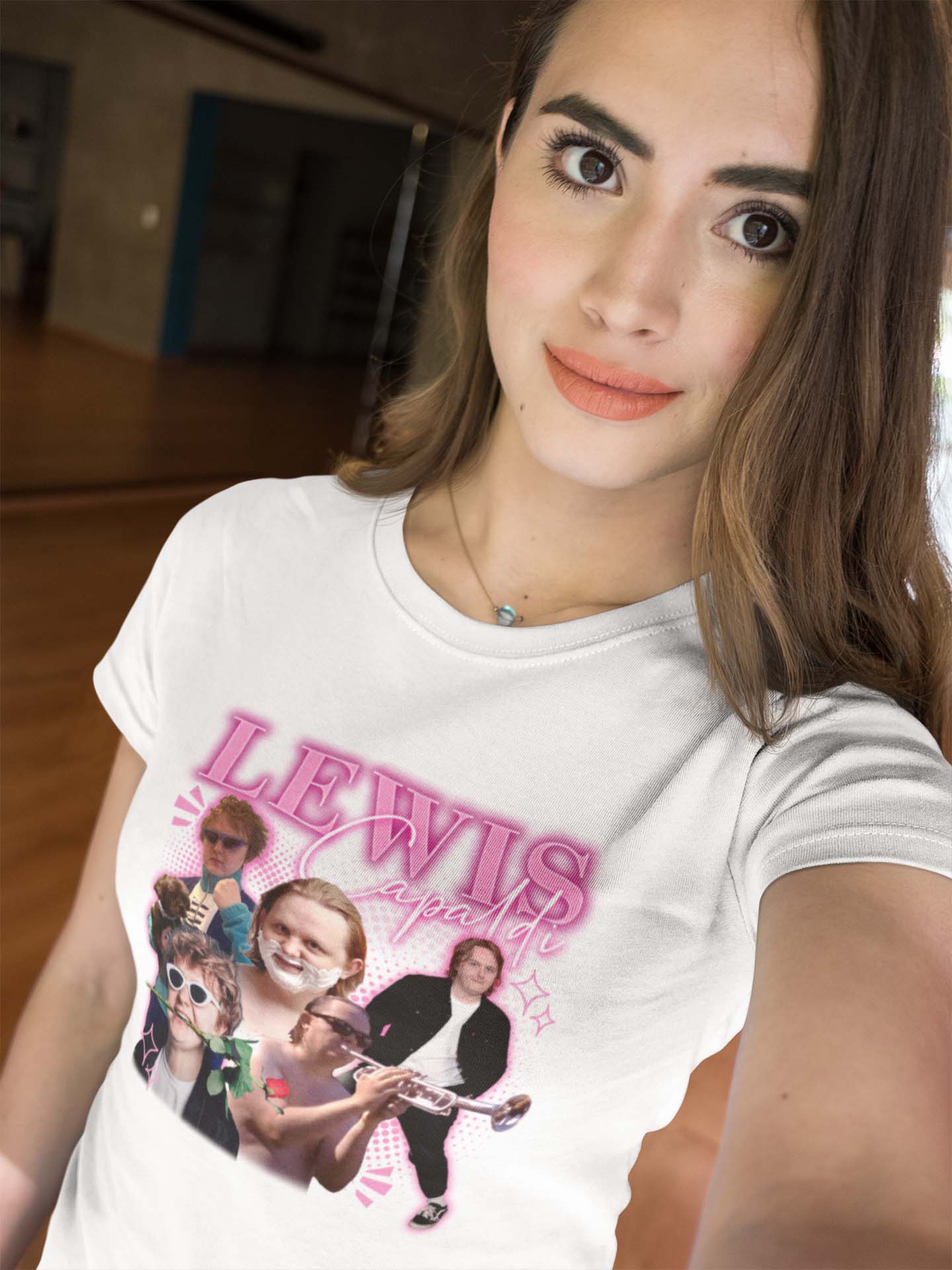 Lewis Capaldi Funny Collage Graphic Tee - Retro Inspired Music Fan Shirt