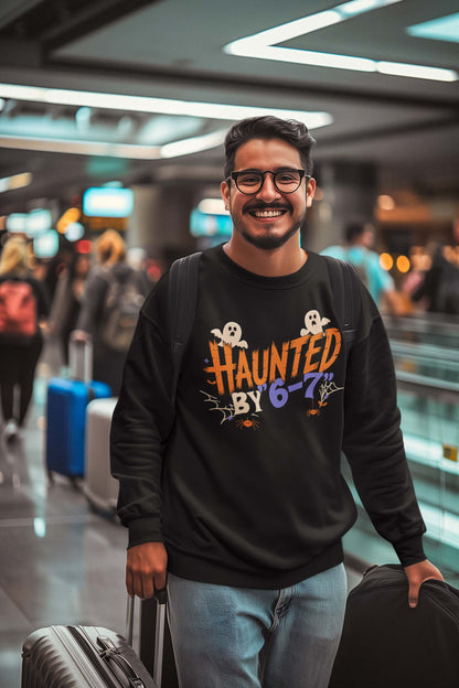 Haunted by 6-7 Halloween Ghost Shirt - Cute Spooky Tee for October Fun
