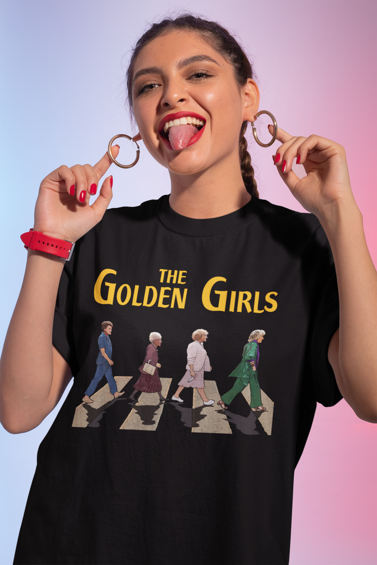 The Golden Girls Abbey Road Style Sweatshirt – Vintage TV Show Fan Pullover