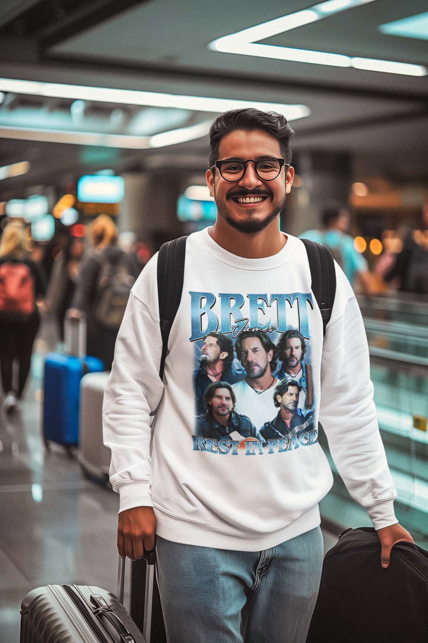 Brett James Rest In Peace Tribute T-Shirt Vintage Style