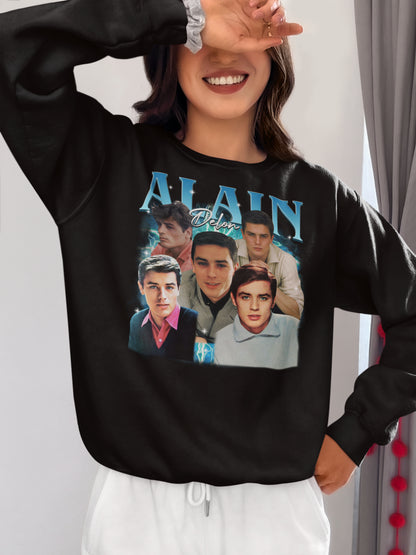 Alain Delon Vintage Photo Collage Retro Graphic T-Shirt