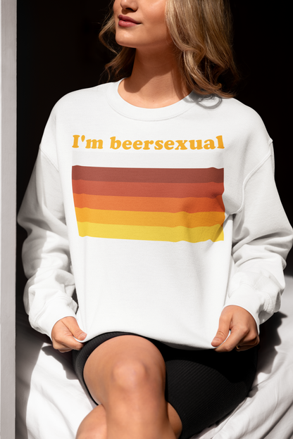 I'm Beersexual Pride Flag T-Shirt Funny Vintage Beer Lover Tee
