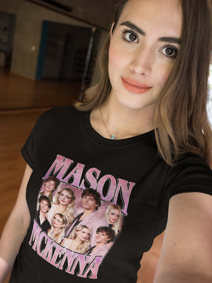 Mason McKenna Vintage Style Photo Collage Graphic Tee