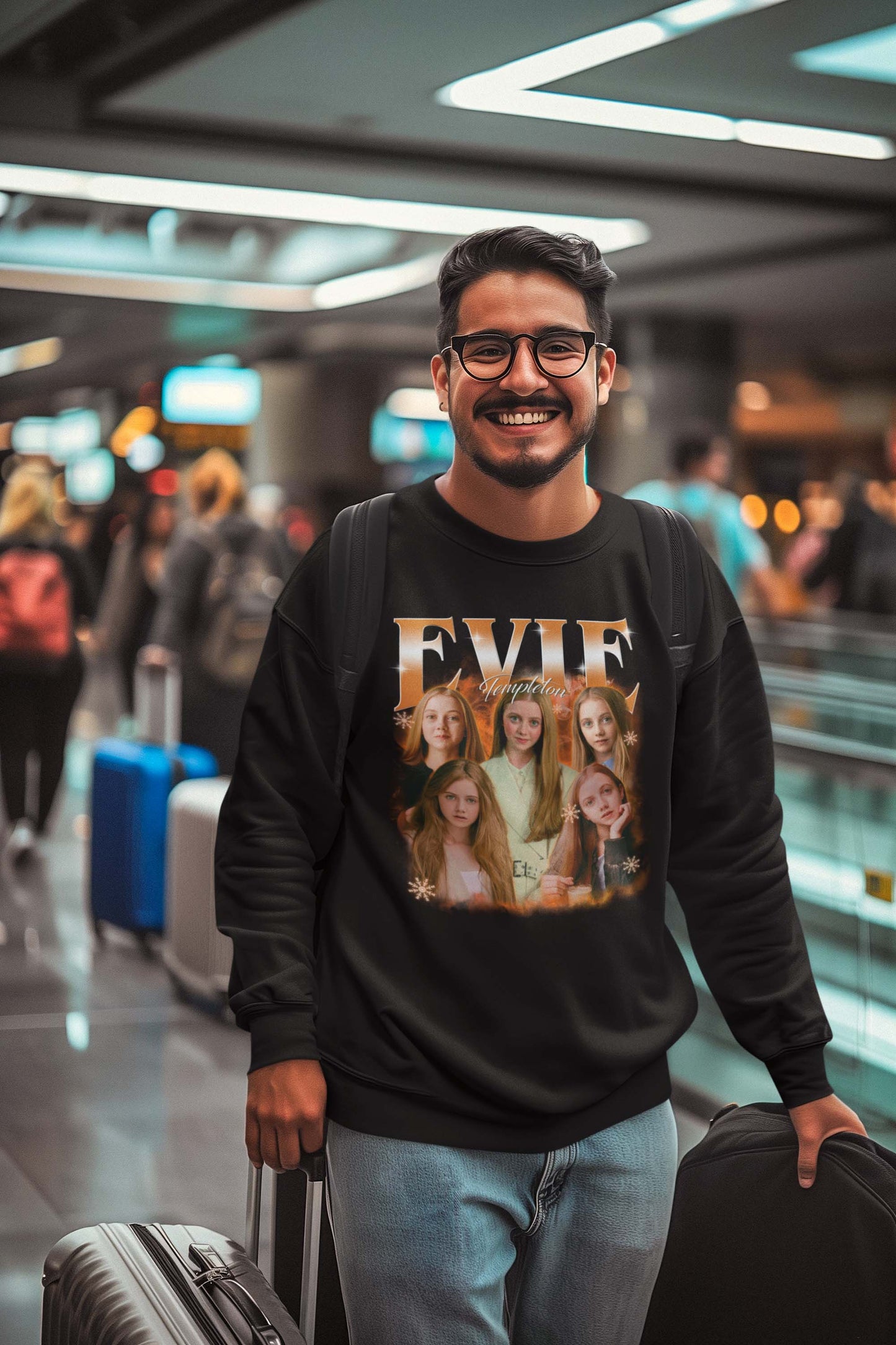 Evie Templeton Vintage Style Graphic Tee - Retro Women Portraits Shirt