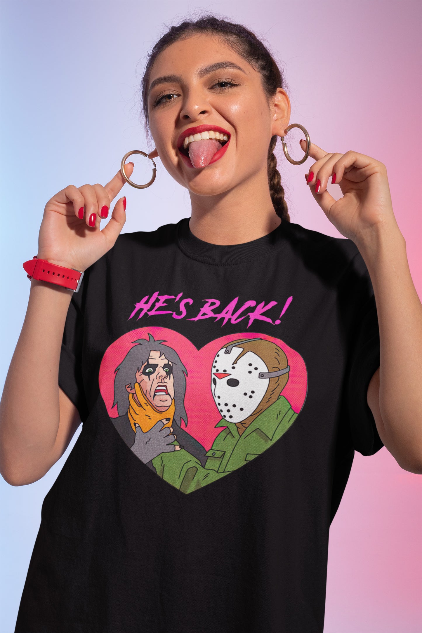 He's Back! Jason Voorhees Horror Movie Graphic Tee