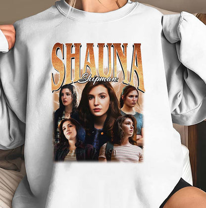 Shauna Shipman Hoodie - Oversized White Cozy Pullover Sweatshirt