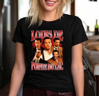 Louis De Pointe Du Lac Vampire Tee Shirt - Classic Black Graphic T-Shirt
