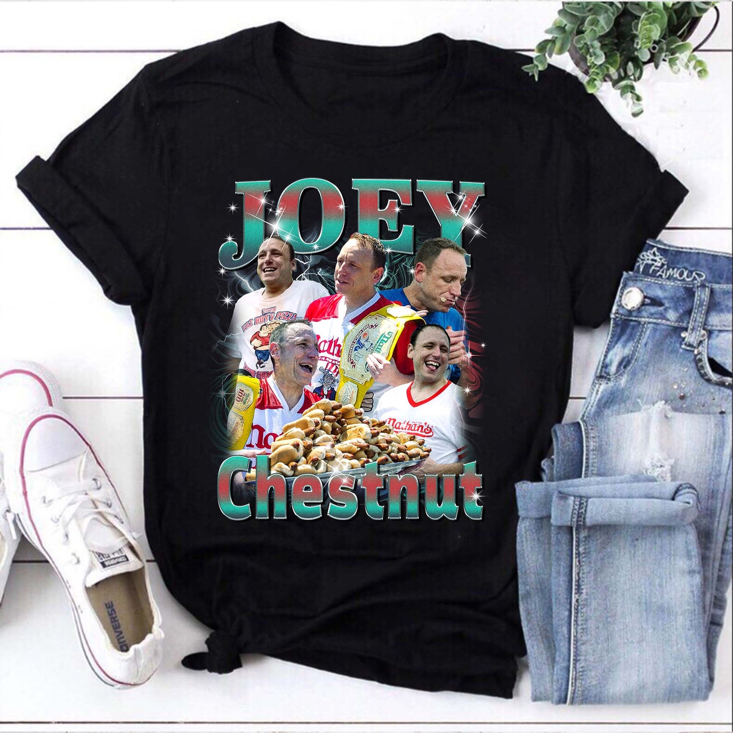 Joey Chestnut Competitive Eating Champion Fan T-Shirt