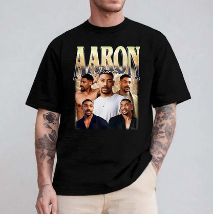 Aaron Pierre Fan T-Shirt - Graphic Tee with Multiple Portraits