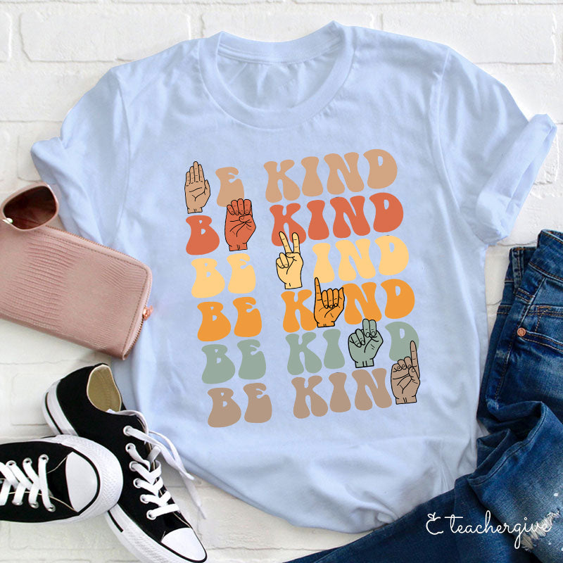 Be Kind T-Shirt with Colorful Daisy Graphic, Inspirational Quote Tee